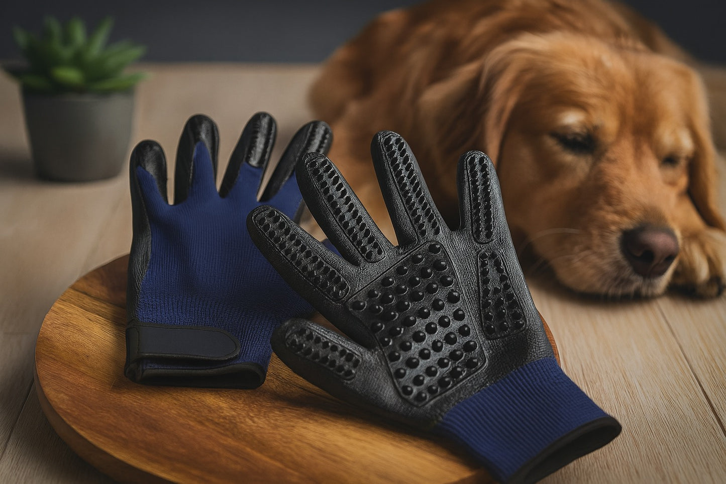 Sheddyy Massage Grooming Gloves